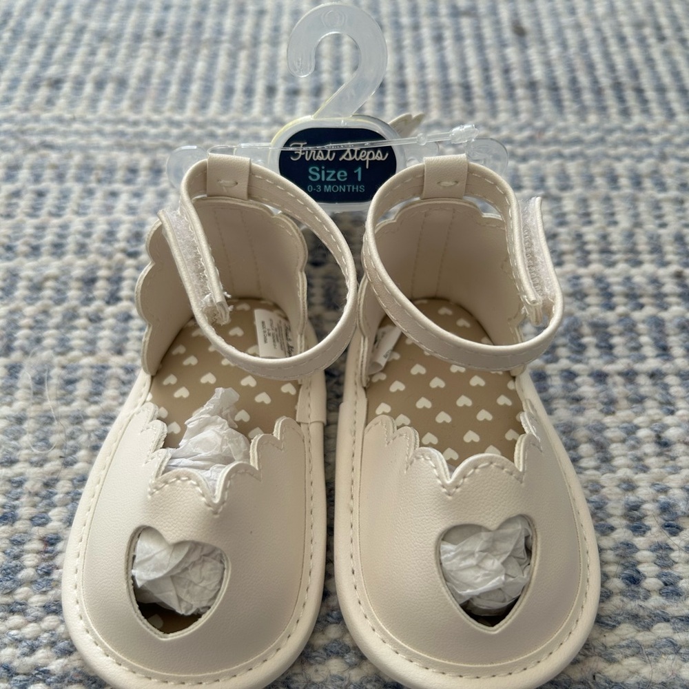 Cream Baby Shoes